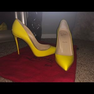 Authentic Christian Louboutin  So Kate’s YELLOW!!